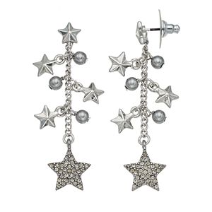 Simply Vera Vera Wang Nickel Free Star Fringe Drop Earrings