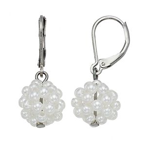 Simply Vera Vera Wang Simulated Pearl Ball Nickel Free Drop Earrings