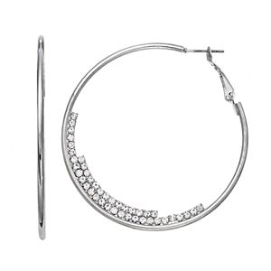 Simply Vera Vera Wang Nickel Free Simulated Crystal Hoop Earrings