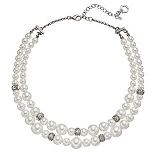 Simply Vera Vera Wang Simulated Pearl Double Strand Necklace