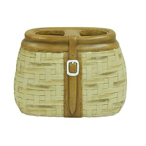 Bacova Live Love Lake Basket Toothbrush Holder