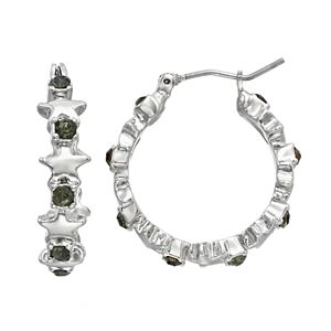 Simply Vera Vera Wang Nickel Free Star Hoop Earrings