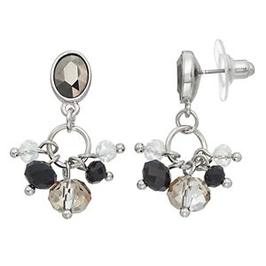 Simply Vera Vera Wang Nickel Free Beaded Cluster Drop Earrings