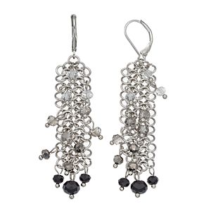 Simply Vera Vera Wang Nickel Free Beaded Circle Link Drop Earrings