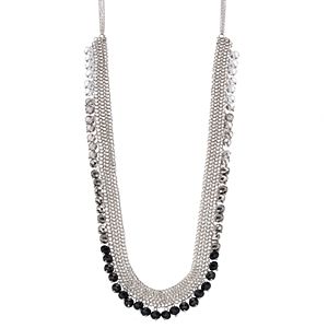 Simply Vera Vera Wang Long Ombre Shaky Bead Mesh Necklace