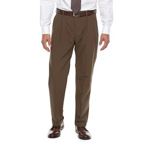 Big & Tall Croft & Barrow® True Comfort 4-Way Stretch Classic-Fit Pleated Dress Pants