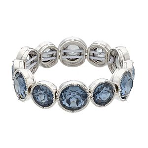 Simply Vera Vera Wang Blue Round Stone Stretch Bracelet