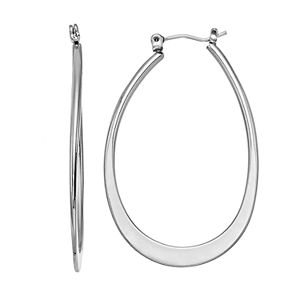 Simply Vera Vera Wang Flat Nickel Free U Hoop Earrings