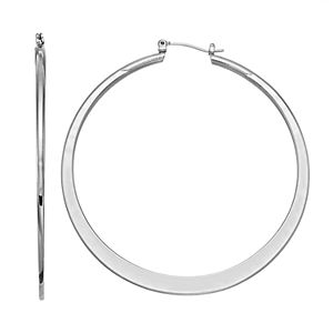 Simply Vera Vera Wang Flat Tube Nickel Free Hoop Earrings