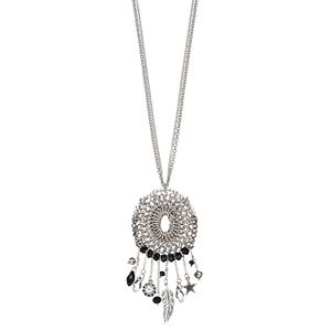 Simply Vera Vera Wang Long Leaf & Star Charm Dream Catcher Necklace