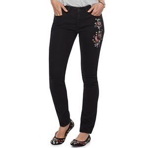 Women's SONOMA Goods for Life™ Embroidered Skinny Jeans