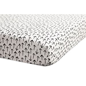 Babyletto Tuxedo Monochrome Arrows Fitted Crib Sheet