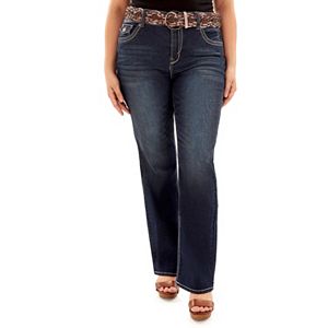 Juniors' Plus Size Wallflower Luscious Curvy Bootcut Jeans