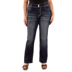 Juniors' Plus Size Wallflower Luscious Curvy Bootcut Jeans