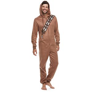 Men's Star Wars Chewbacca Microfleece Hooded Union Suit