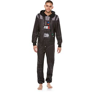 Men's Star Wars Darth Vader Hooded Microfleece Union Suit