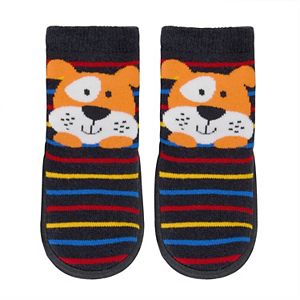 Baby Boy Jumping Beans® Puppy Striped Slipper Socks
