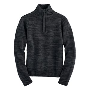 Boys 4-20 Chaps Quarter-Zip Marled Sweater