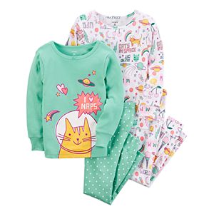 Girls 4-14 Carter's 4-pc. Out of this World Cats Pajama Set