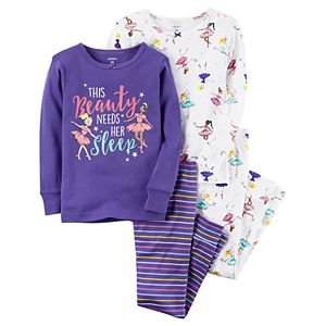 Girls 4-14 Carter's 4-pc. Ballerina Beauty Sleep Pajama Set