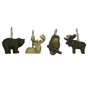 Bacova Tetons Wildlife Shower Curtain Hooks