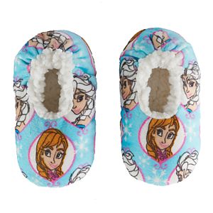 Disney's Frozen Elsa & Anna Toddler Girl Plush Slipper Socks