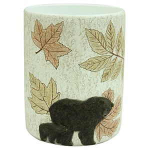 Bacova Tetons Bear Wastebasket