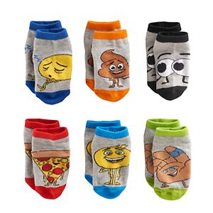 Toddler Boy The Emoji Movie Gene, Hi-5 & Poop 6-pk. Crew Socks