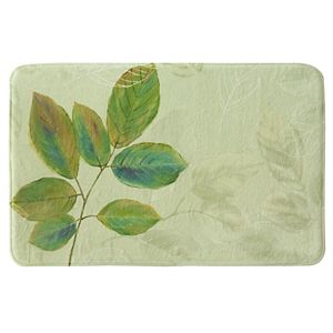 Bacova Waterfall Leaves Memory Foam Bath Rug