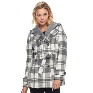 Juniors' J-2 Removable Hood Trench Coat