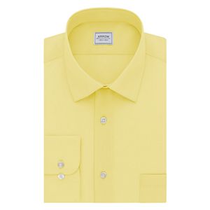 Men's Arrow Athletic-Fit Solid Wrinkle-Free Spread-Collar Dress Shirt