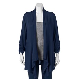 Juniors' Plus Size About A Girl Knit Cardigan