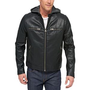 Big & Tall Levi's® Faux-Leather Racer Jacket
