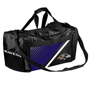 Forever Collectibles Baltimore Ravens Striped Duffle Bag