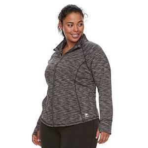 Plus Size FILA SPORT® Knit Thumb Hole Jacket