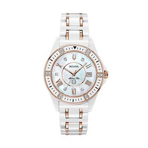 Bulova Women's Marine Star Diamond Ceramic Watch - 98R241
