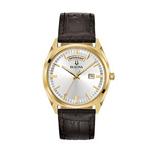 Bulova Men's Classic Leather Watch - 97C106