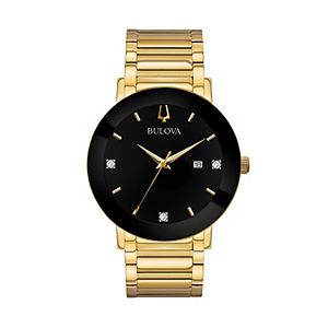 Bulova Men's Modern Diamond Stainless Steel Watch - 97D116