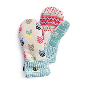 Women's MUK LUKS Chevron Pot Holder Mittens