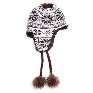 Women's MUK LUKS Snowflake Trapper Hat