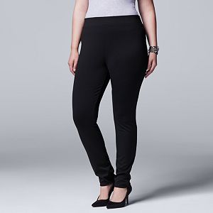 Plus Size Simply Vera Vera Wang Pull-On Ponte Skinny Pants!