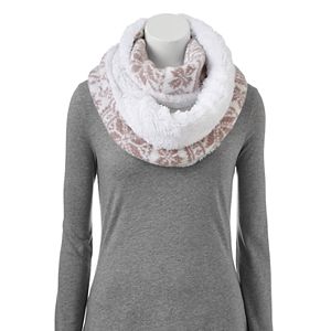 MUK LUKS Snowflake Fairisle Scarf