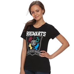 Juniors' Harry Potter Hogwarts High-Low Graphic Tee