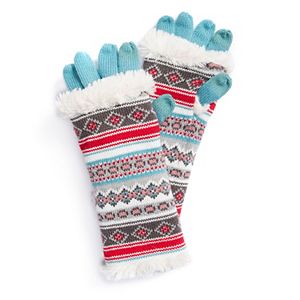Women's MUK LUKS 3-in-1 Fairisle Tech Gloves