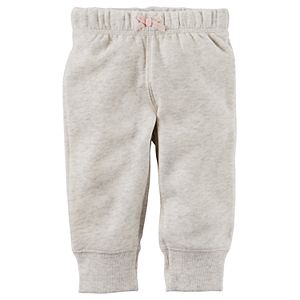 Baby Girl Carter's Solid Fleece Pants