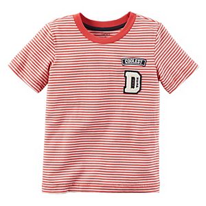 Toddler Boy Carter's Striped Patch Tee