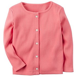 Toddler Girl Carter's Ribbed Cardigan