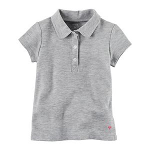 Toddler Girl Carter's Uniform Pique Polo Shirt