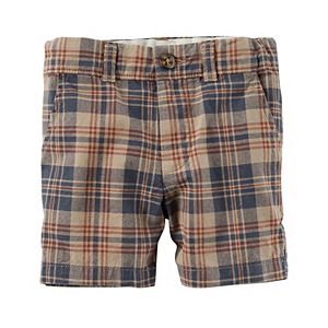 Baby Boy Carter's Plaid Flat Front Shorts