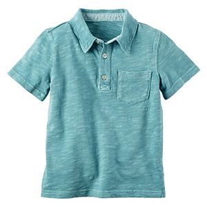 Baby Boy Carter's Slubbed 3-Button Polo